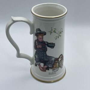 Vintage Norman Rockwell Gorham Mug 1958‎ Summer "The Mysterious Malady" USA